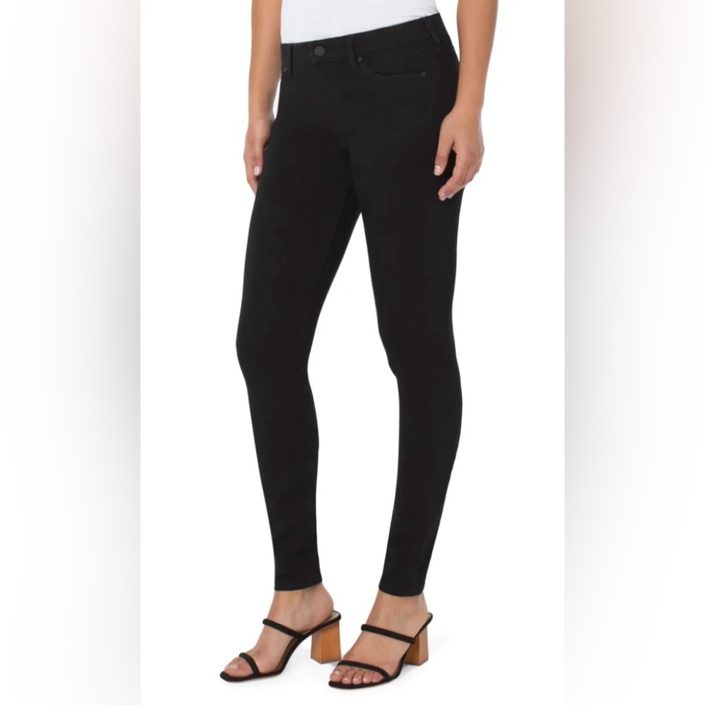 LIVERPOOL ABBY SKINNY BLACK RINSE